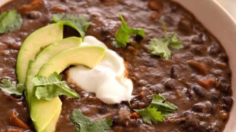 Easy Black Bean Soup Recipe | DIY Joy Projects and Crafts Ideas
