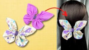 Easy Butterfly Bow Hair Clip