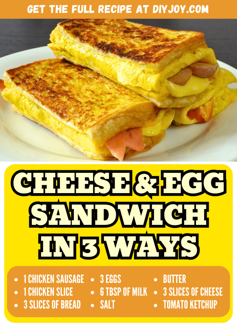 Easy Cheese & Egg Sandwich Recipe in 3 Ways