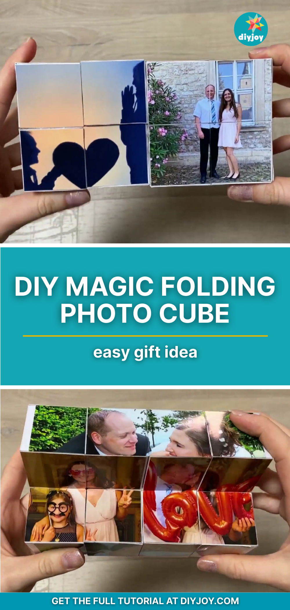 Easy DIY Magic Folding Photo Cube