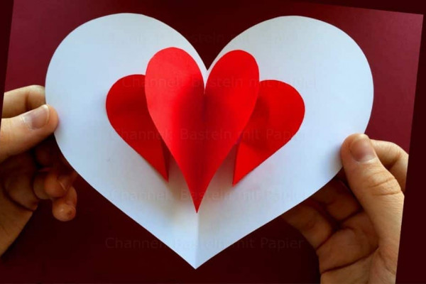Easy Pop Up Heart Card Tutorial