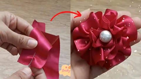 Easy Ribbon Flower DIY | DIY Joy Projects and Crafts Ideas