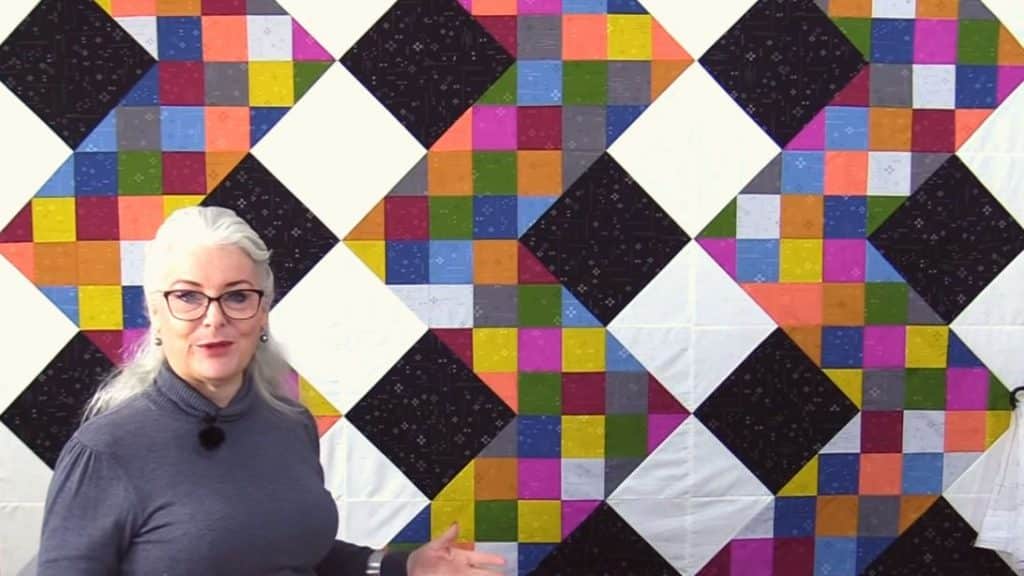 Easy Vibration Quilt with Free Pattern