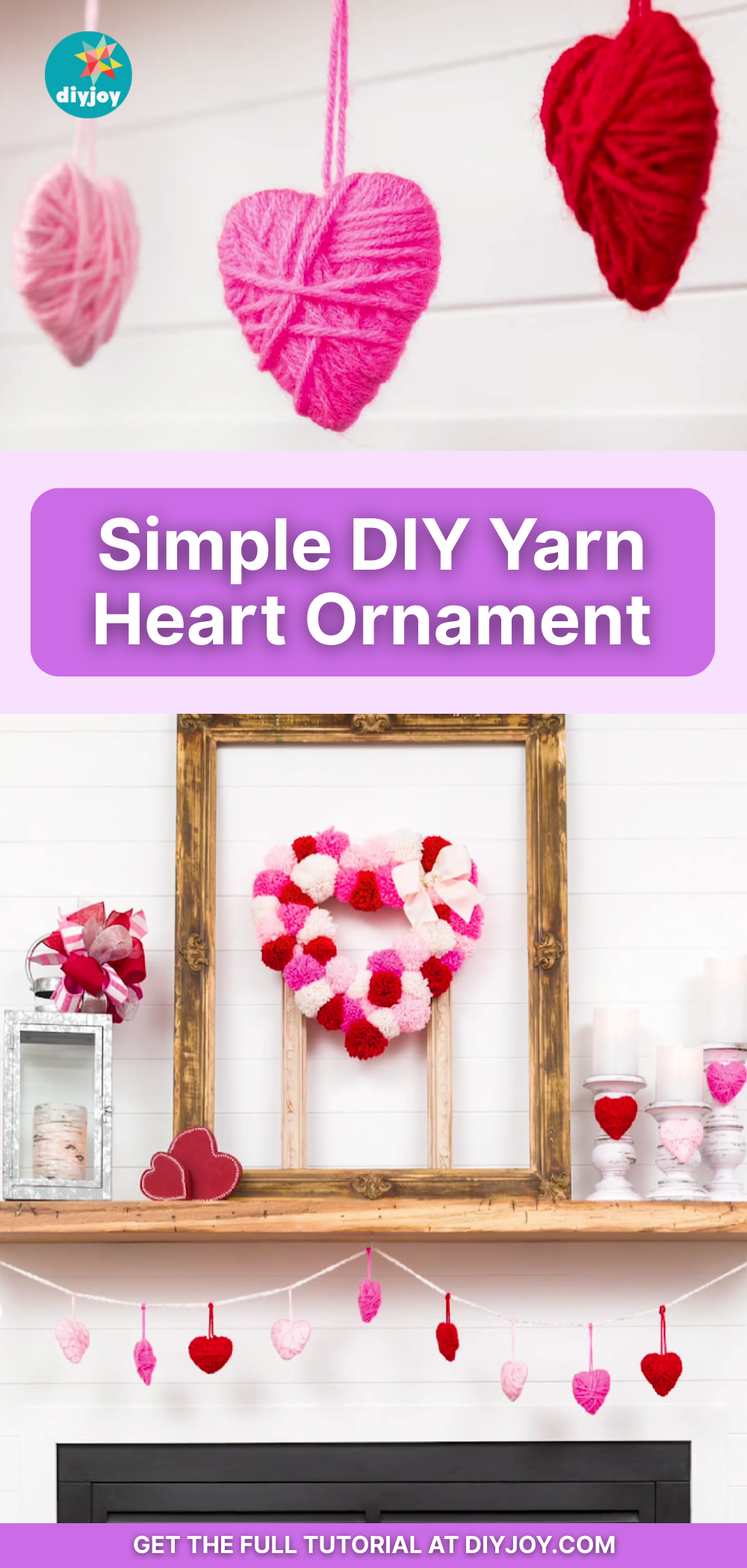Easy Yarn Heart Ornament