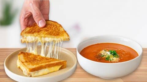 Grilled Cheese Sandwich and Tomato Soup | DIY Joy Projects and Crafts Ideas