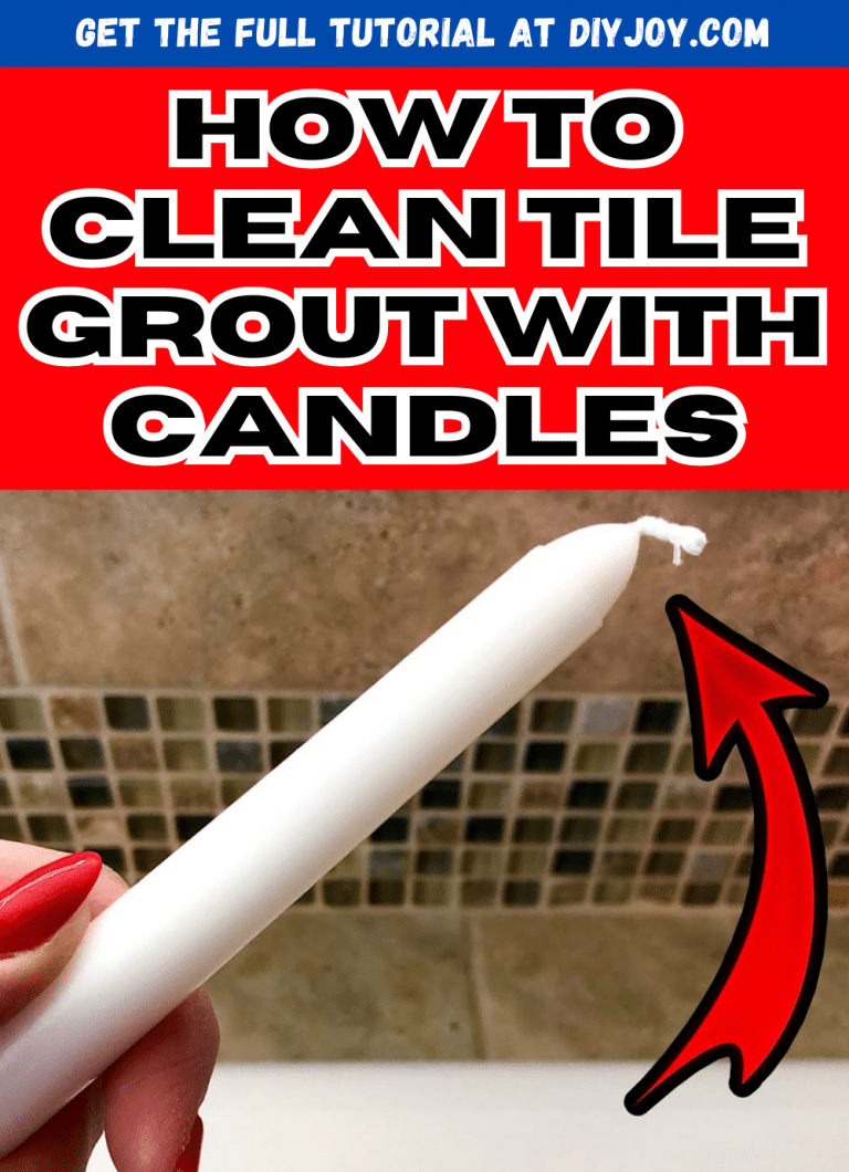 How to Clean Tile Grout with Candles