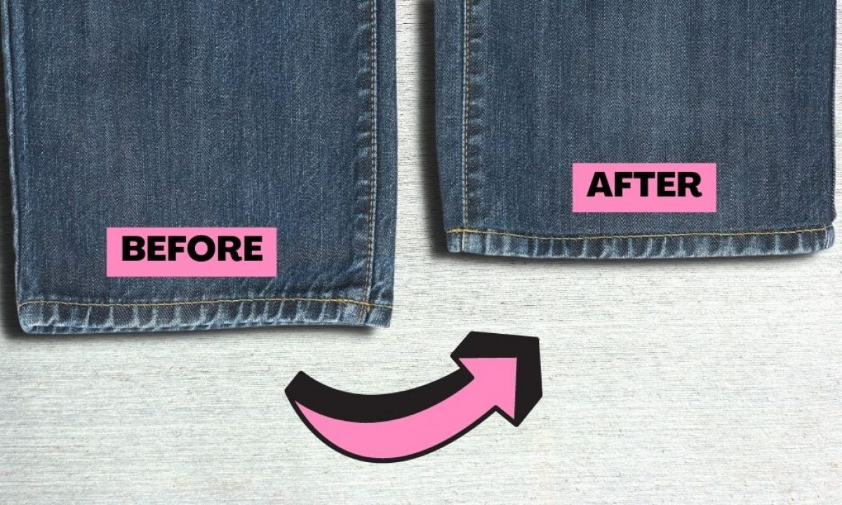 Keeping the Original Hem on Jeans : 6 Steps (with Pictures
