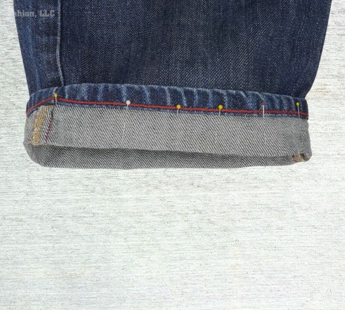 How to hem jeans with the original hem: step by step tutorial 