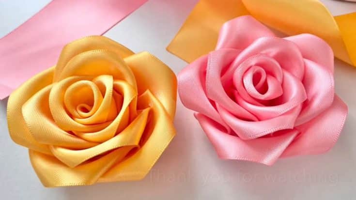 How to Make a Rose With a Ribbon - DIY Joy