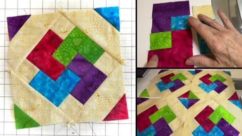 How to Make Card Trick Quilt Block the Easy Way | DIY Joy Projects and Crafts Ideas