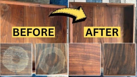 How to Remove Water Ring Marks from Wood | DIY Joy Projects and Crafts Ideas
