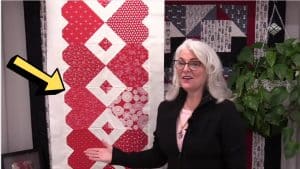 How to Sew a Heart Table Runner From 10″ Squares