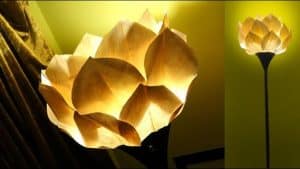 Lotus Paper Flower Lampshade DIY