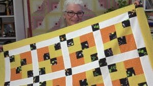 Lovely Quilt Using 1 Block and Few Sashing