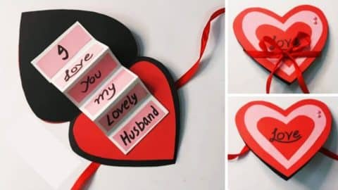 Simple DIY Valentine’s Day Card For Husband | DIY Joy Projects and Crafts Ideas