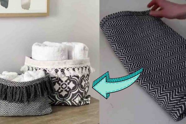 Dollar Tree DIY Oversized Totes For Storage