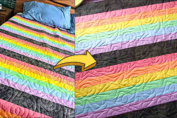 Rainbow Road Quilt Pattern Tutorial