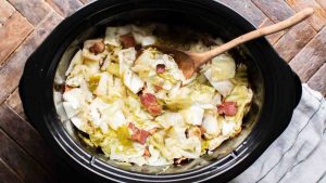 Slow Cooker Cabbage with Bacon Recipe