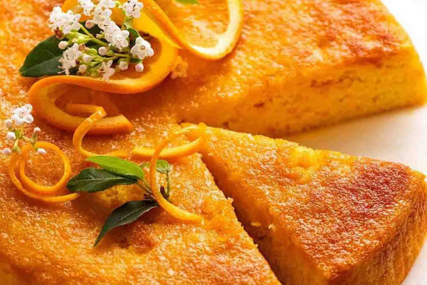 5-Ingredient Moist Orange Cake Recipe