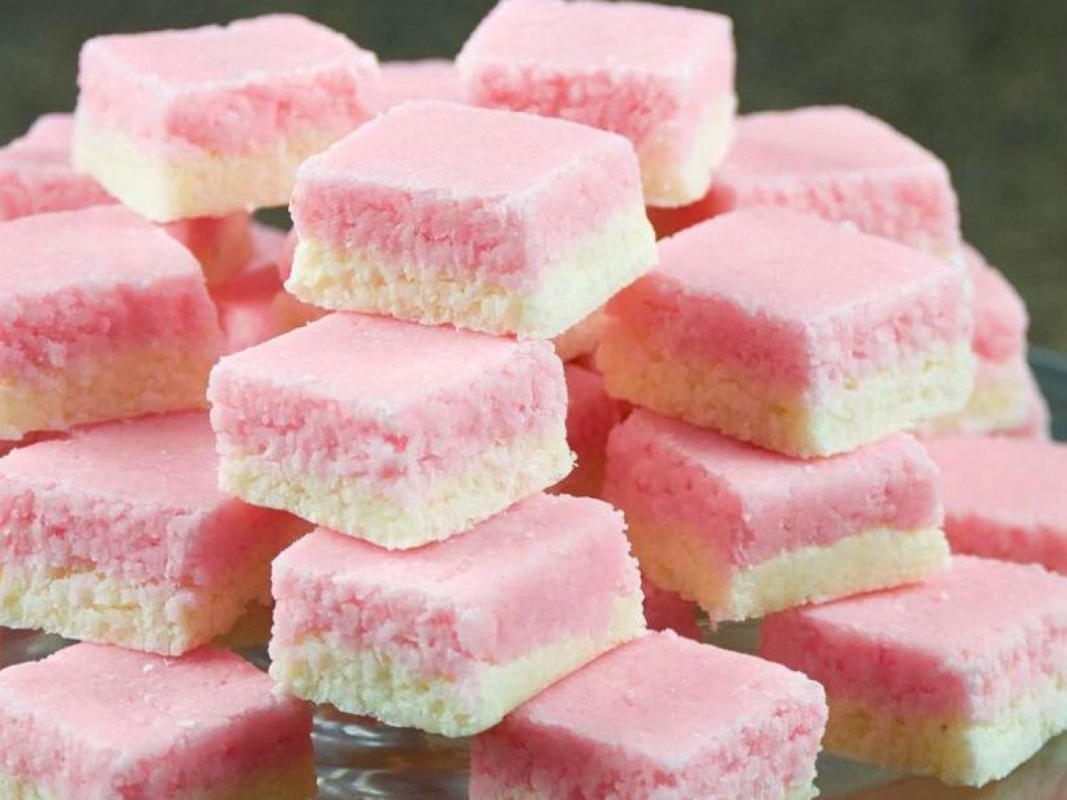 No-Bake Neapolitan Coconut Ice Slice - LetsGoKids