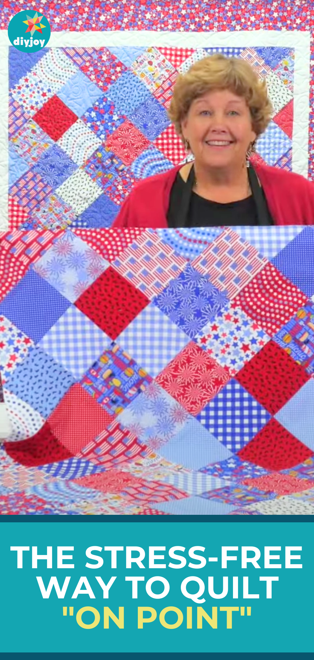 Charm Quilt on Point with Jenny Doan tutorial