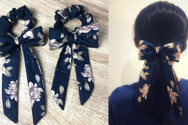 DIY Bow Scrunchies
