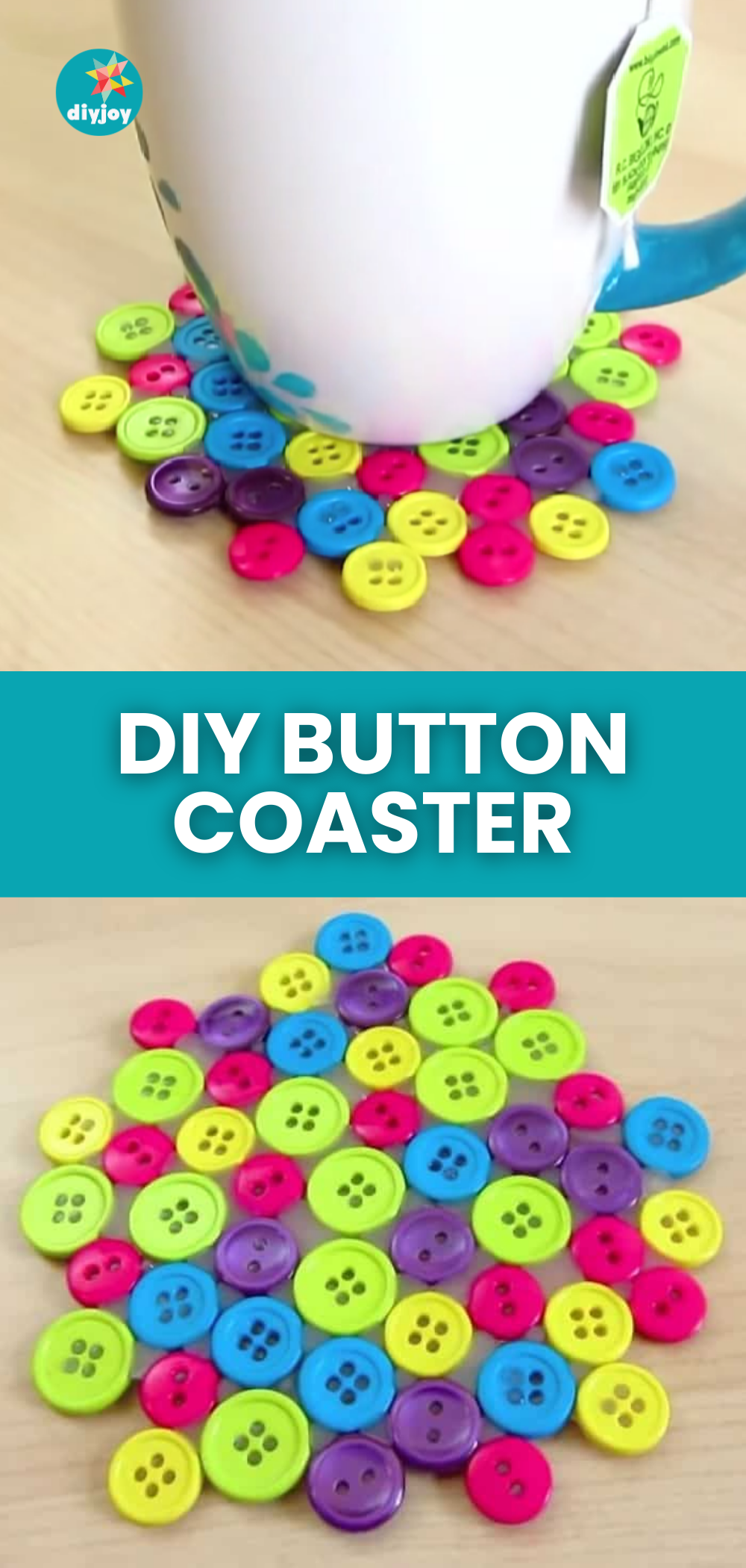 DIY Button Coaster
