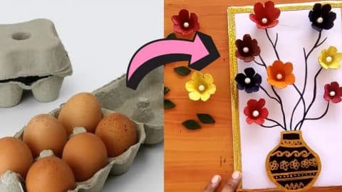 DIY Egg Carton Flowers | DIY Joy Projects and Crafts Ideas