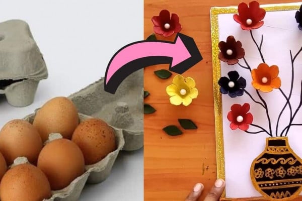 DIY Egg Carton Flowers