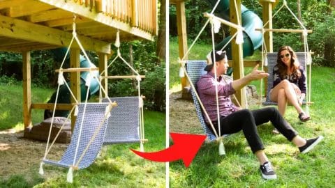 DIY Hanging Outdoor Chairs | DIY Joy Projects and Crafts Ideas