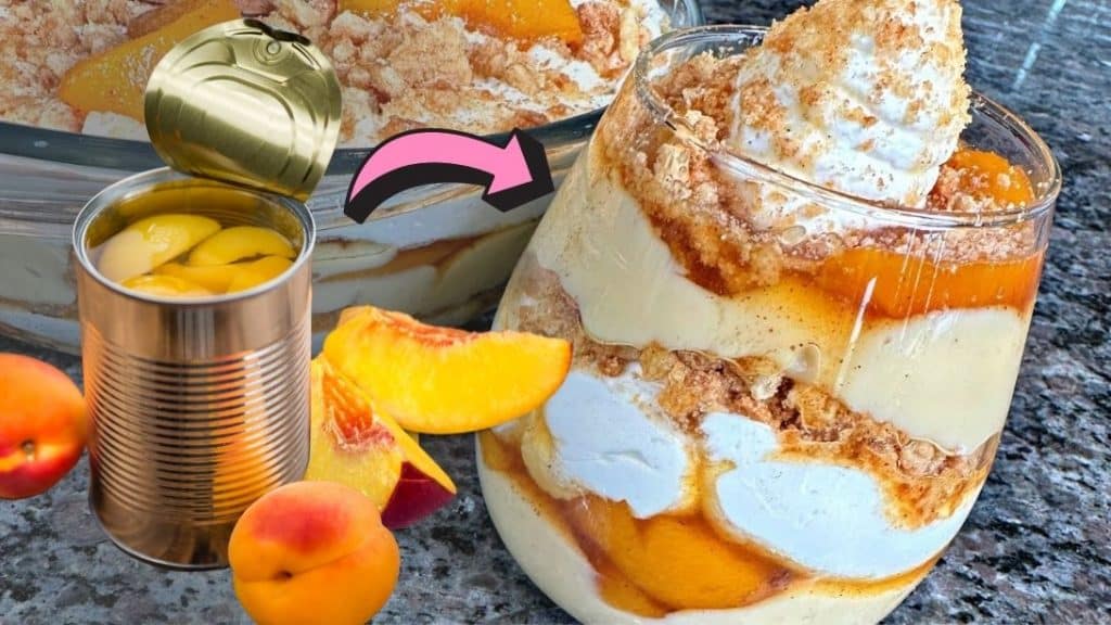 Delicious Peach Cobbler Pudding