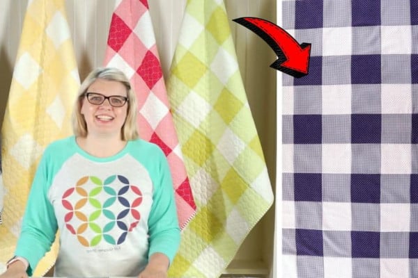 Easy Baby Gingham Quilt Tutorial (with Free Pattern)