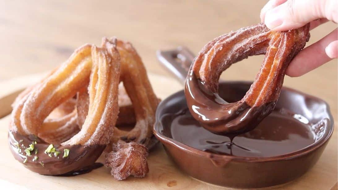 Easy Chocolate Dipped Churros Recipe | DIY Joy Projects and Crafts Ideas