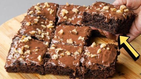 Easy Stovetop Coffee Walnut Brownie Recipe | DIY Joy Projects and Crafts Ideas