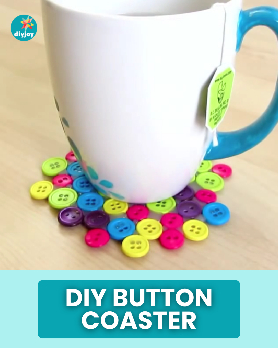 Easy DIY Button Coaster Tutorial - DIY Joy