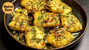 Easy Fried Fish with Lemon Garlic Butter Sauce Recipe