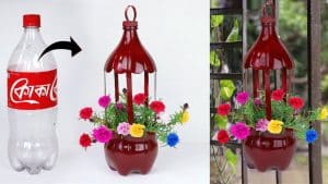 Easy Hanging Flower Pot Made from Plastic Bottle
