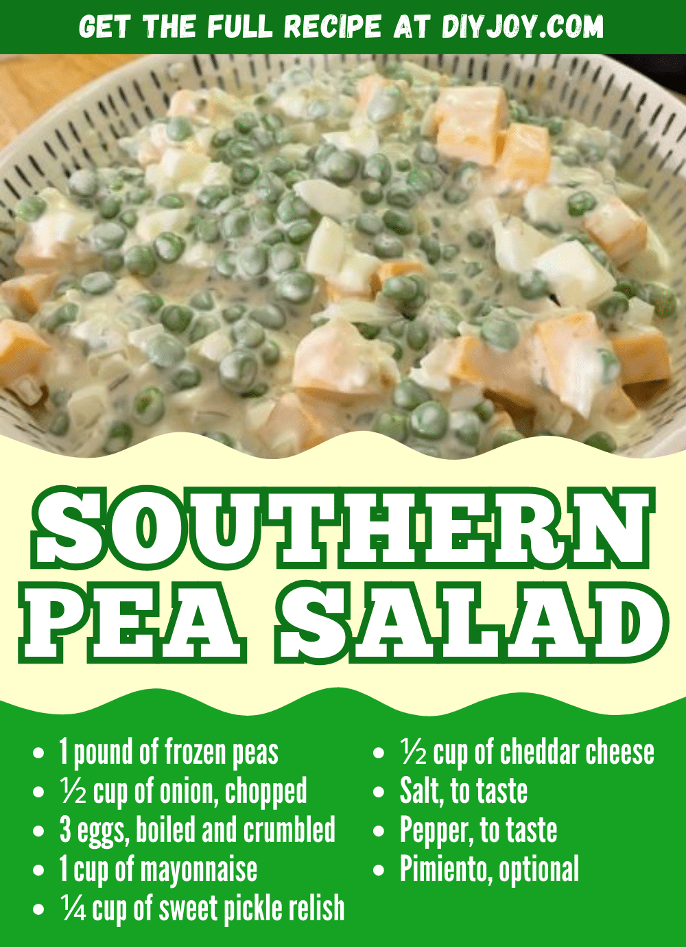 Easy Old-School Southern Pea Salad Recipe