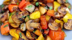 Easy One-Pan Mushrooms & Vegetables Recipe