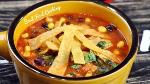 Easy One-Pot Tortilla Soup Recipe | DIY Joy Projects and Crafts Ideas