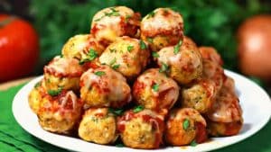 Easy Parmesan Chicken Meatballs Recipe