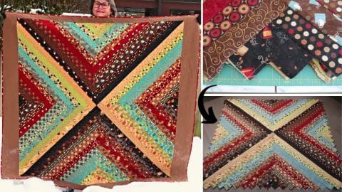 Easy Stash Buster Quilt Idea for Beginners (with Free Pattern) | DIY Joy Projects and Crafts Ideas