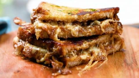 French Onion Soup Grilled Cheese Sandwich Recipe | DIY Joy Projects and Crafts Ideas