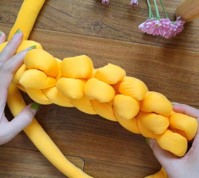 Hand Knit Chunky Yarn Bag DIY Joy