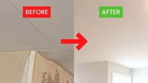 How to Fix a Drywall Crack in Ceiling or Wall