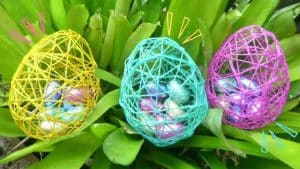 How to Make DIY Easter String Egg Treat Holder