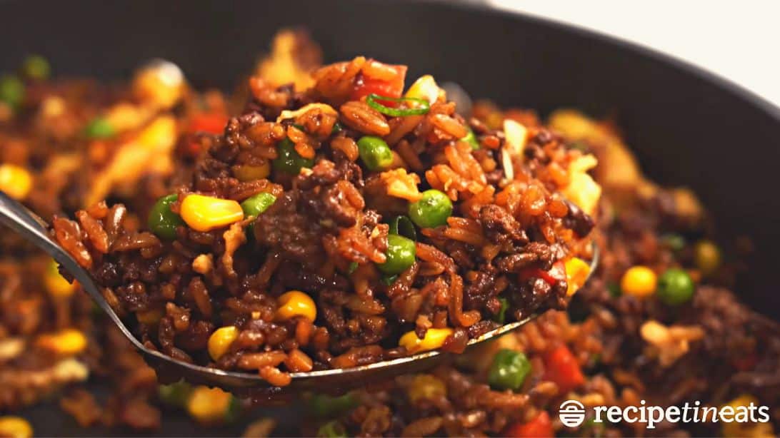 How to Make Delicious and Loaded Beef Fried Rice | DIY Joy Projects and Crafts Ideas