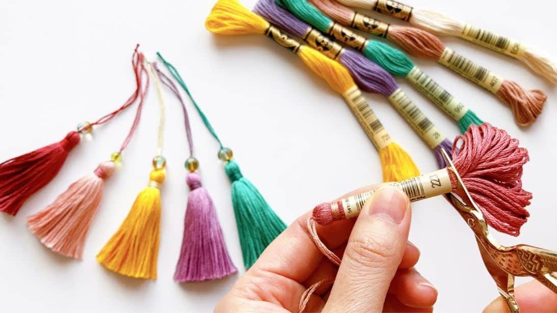 How To Make Embroidery Thread Tassels 