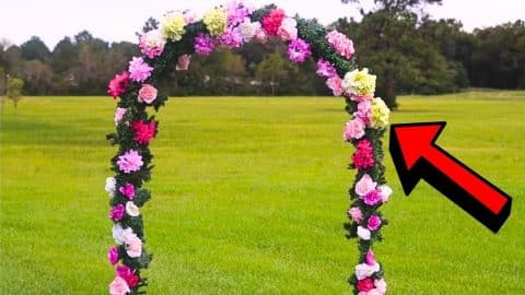 How to Make Garden Arch On a Budget Using Dollar Tree Items | DIY Joy Projects and Crafts Ideas