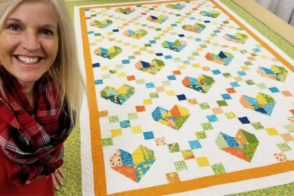 How to Make a Cross-Heart Quilt